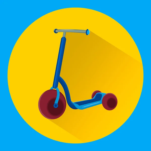 Scooter pour enfants plat — Image vectorielle