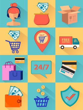 Düzen yapma süreci. Vektör çizimleri kümesi