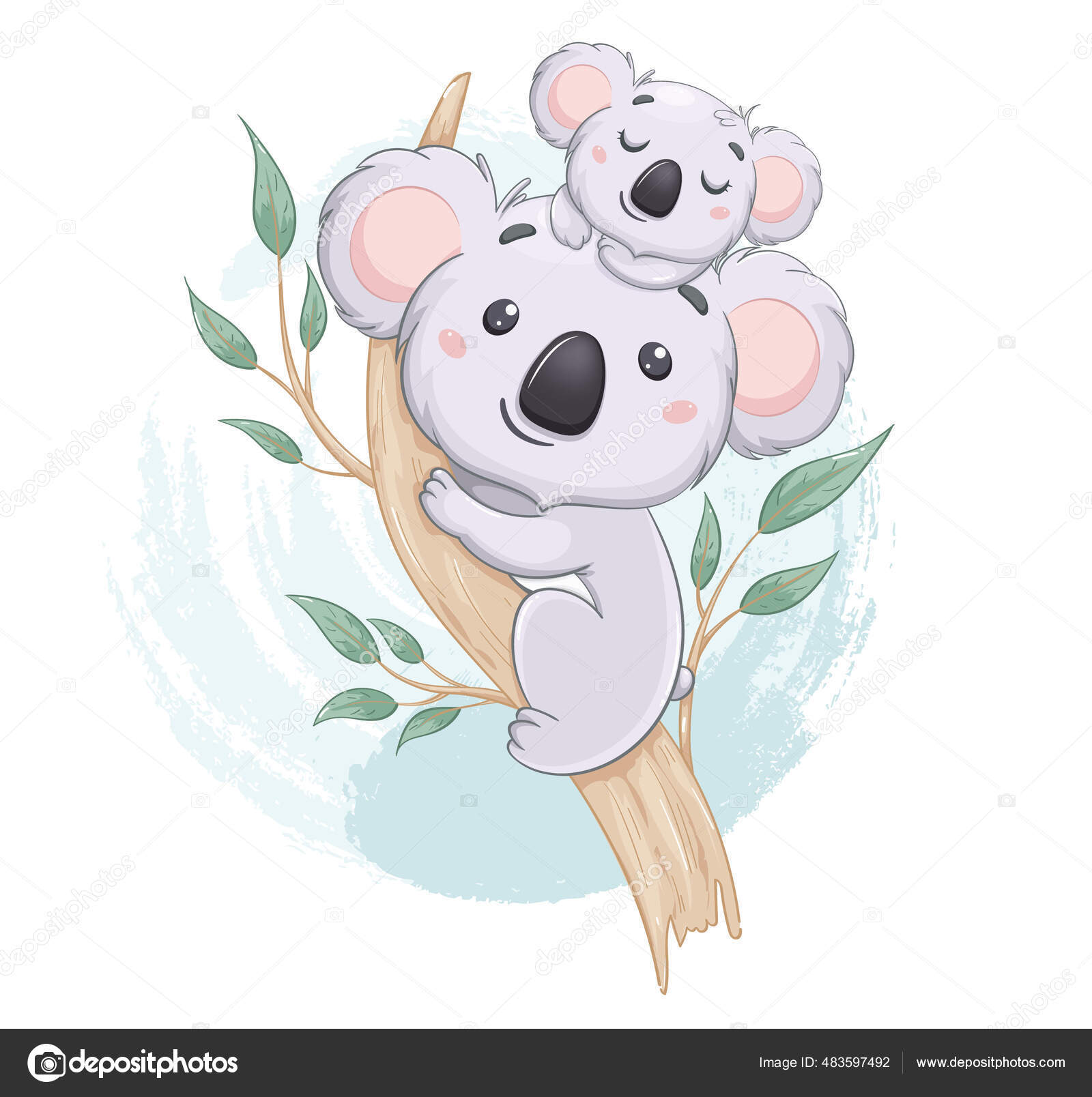 Curioso Koala Con Bebe Eucalipto Lindos Personajes Dibujos Animados Utilizable Imagen Vectorial De C Vectorkif Depositphotos Curioso Koala Con Bebe Eucalipto Lindos Personajes Dibujos Animados Utilizable Imagen Vectorial De C Vectorkif Depositphotos