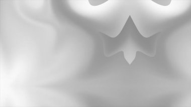 Pürüzsüz beyaz madde zarif bir girdapta kıvrılır, krem şanti veya lüks cilt ürününün görünümünü taklit eden yumuşak ve temiz bir yüzey yaratır..