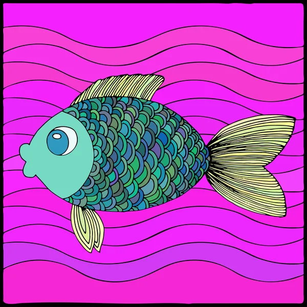 ภาพวาดเวกเตอร์ ปลา — ภาพเวกเตอร์สต็อก