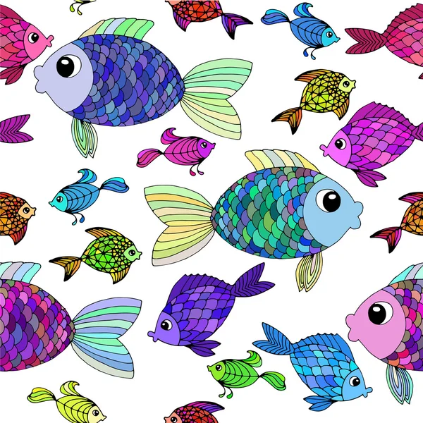 Ilustración vectorial peces — Vector de stock