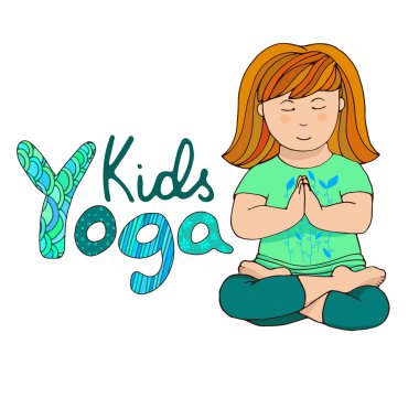 Lotus Pose kızıl saçlı kız.