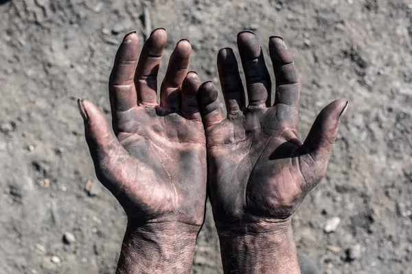 Worker Dirty Hands.