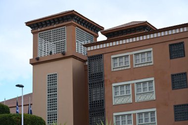 Binalar için güzel cephelerin manzarası, costa deje, the fife, İspanya