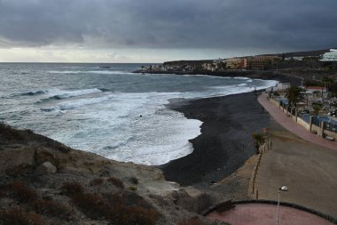 Güzel deniz kıyısı, doğa arka planı