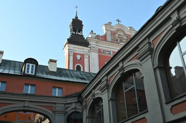 Eski şehir Posnan, Polonya.