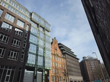 Hamburg şehri manzarası, Almanya