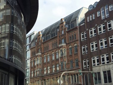 Hamburg şehrinin modern mimarisi,