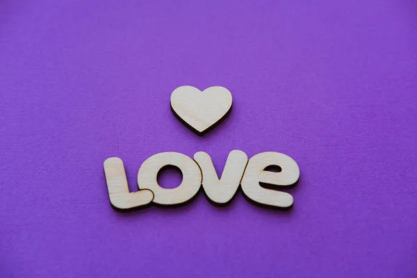 Tarjeta de San Valentín para el 14 de febrero con las palabras amor — Foto de Stock