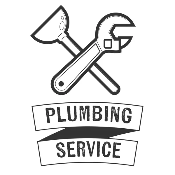 Insignes de service de plomberie — Image vectorielle