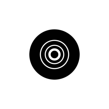 Sade, minimalist bir görüntü dört eş merkezli beyaz halka içeren siyah bir çember sergiliyor. Bu tasarım beyaz arkaplana karşı soyut bir hedef veya hedef etkisi yaratır..