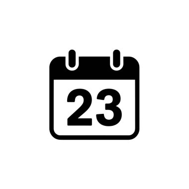 Tasarım, 23 sayısını belirgin bir şekilde gösteren yuvarlak kenarlı siyah minimalist bir takvim simgesine sahiptir. Basit ama etkili tasarım unsurları temiz bir görünüm sağlar..