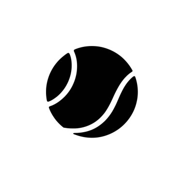 Minimalist grafikte tenis topu var. Temiz ve basit bir tasarım. Spor kavramları, logolar ya da tenisle ilgili her proje için kullanışlı.