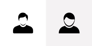 Görüntü, farklı saçlara sahip iki siyah siluet ikonunu gösteriyor. Tarafsız bir arkaplanda sunulan simgeler basit ve kolayca tanınabilir temsiller sunuyor.