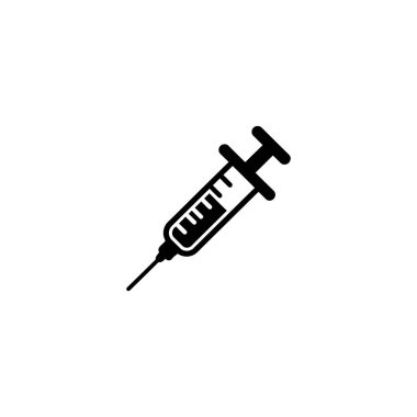 Features a detailed black syringe icon. Highlighting its needle, and plunger against a transparent backdrop, ensuring adaptability and straightforward use in a variety of projects.