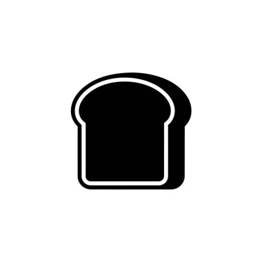 Tertemiz, minimalist siyah beyaz bir resimde tasvir edilmiş tek parça ekmek. Kabuk ve şekil beyaz arkaplan üzerinde açıkça tanımlanmıştır, çeşitli kullanımlar için uygundur.