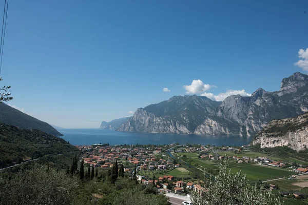 Vista do lago de montains — Fotografia de Stock