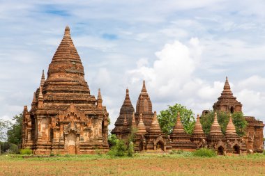 Bagan Myanmar bir antik Budist tapınak kompleksi 