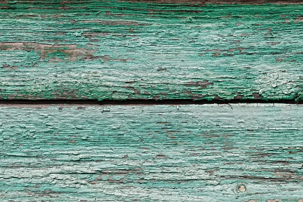 Old shabby wooden planks with cracked color paint — Zdjęcie stockowe