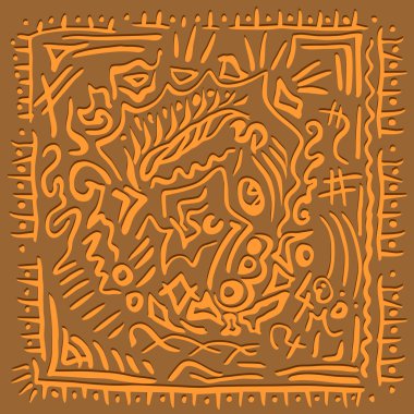 Oryantal melodi. Arka plan soyut