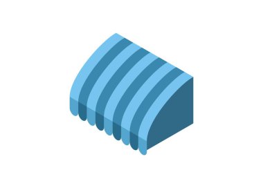 Kıvrımlı tavan. Basit izometrik çizim