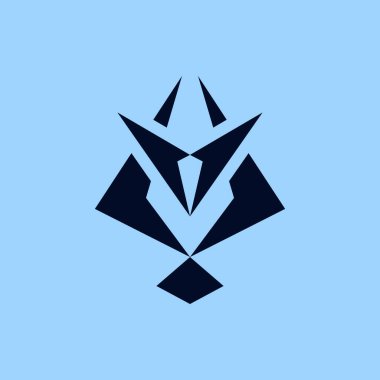 Soyut uzay gemisi bilim kurgu sembolü amblemi