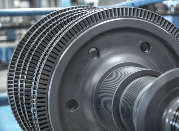 Máquina Acero Interna Del Rotor Turbina — Foto de Stock