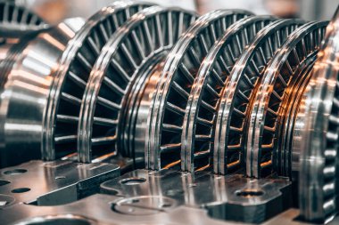 dahili buhar türbini açık ve açık paletler