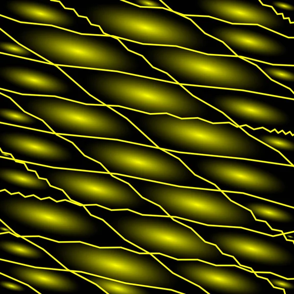 Дзеркальні Трикутні Шматочки Вигнутих Жовтих Пересічних Стрічок Вертикальних Ліній Абстрактна — стокове фото