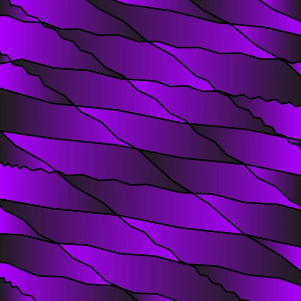 Gespiegelte Molekulare Bindungen Aus Gekrümmten Violetten Bändern Und Vagen Linien — Stockfoto