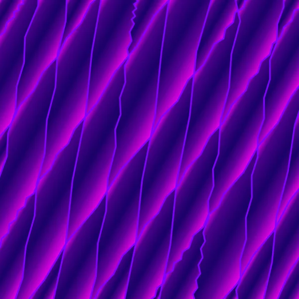 Зеркальные Квадратные Осколки Изогнутого Фиолетового Цвета Пересекающие Ленты Нежные Линии — стоковое фото