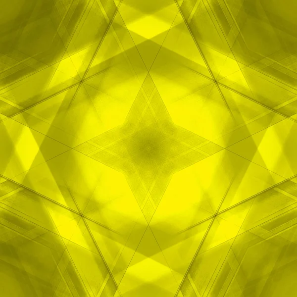 Расширяющиеся Треугольные Штрихи Пересекающихся Острых Линий Жёлтыми Треугольниками Звездой Наслаждайтесь — стоковое фото