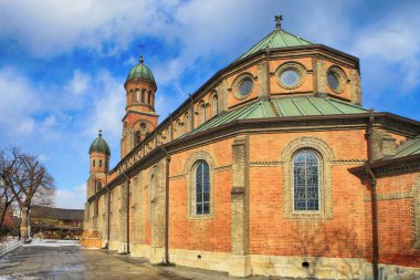 Jeonjeon Katedrali Kış Sahnesi Jeonju, Kuzey Jeolla Eyaleti, Güney Kore