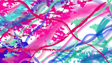 Yumuşak Fırça Vuruşları ile Soyut Pastel Akışkan Dalga Arkaplanı