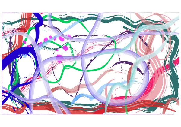 Yumuşak Fırça Vuruşları ile Soyut Pastel Akışkan Dalga Arkaplanı