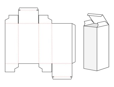 kutu paketleme şablon tasarımı
