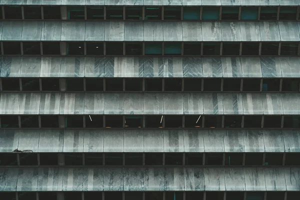 Μια Οριζόντια Υφή Ενός Πρασινωπό Σύγχρονο Γραφείο Ουρανοξύστη Πρόσοψη Οριζόντιες — Φωτογραφία Αρχείου