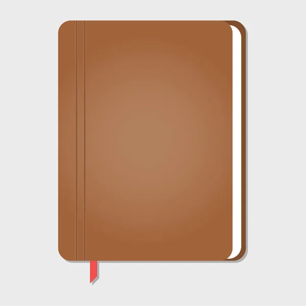 Notebook elegante ealistico, vettore — Vettoriale Stock