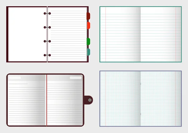 Cuadernos conjunto vector Gráficos Vectoriales
