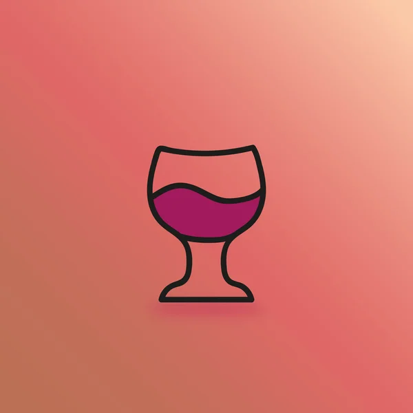 simge vektör kadeh şarap