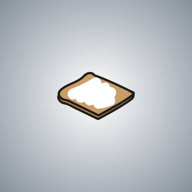 sandviç vektör simge petrol ekmek kahvaltı sağlık