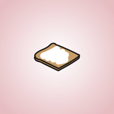 sandviç vektör simge petrol ekmek kahvaltı sağlık