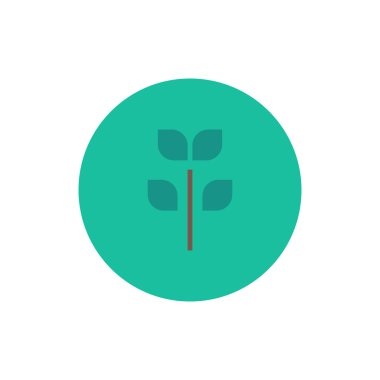 Sevimli simge vektör ağaç yaprak büyüme Filiz