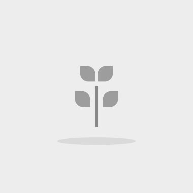 Sevimli simge vektör ağaç yaprak büyüme Filiz