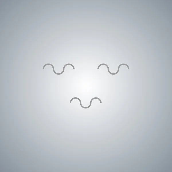 Dalga su simge vektör simgesi