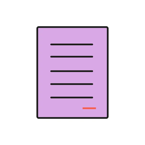 kişi imza vektör simge Menekşe belge sayfası