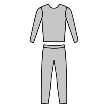 Eşofman vektör. Eşofman simgesi fitness. Mens spor uymak vektör.