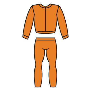 Eşofman vektör. Eşofman simgesi fitness. Mens spor uymak vektör.