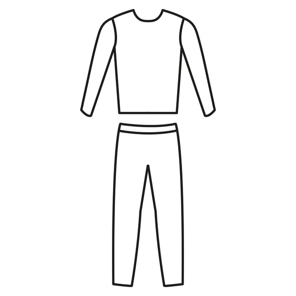 Eşofman vektör. Eşofman simgesi fitness. Mens spor uymak vektör.